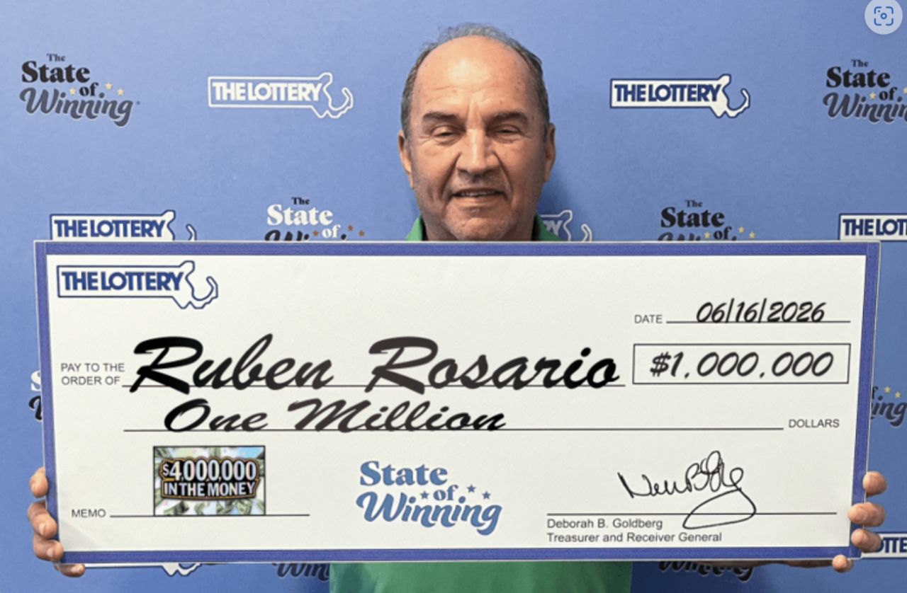 Lawrence Man Wins $1 Million on Massachusetts Lottery Scratch Ticket and Plans to Invest the Prize