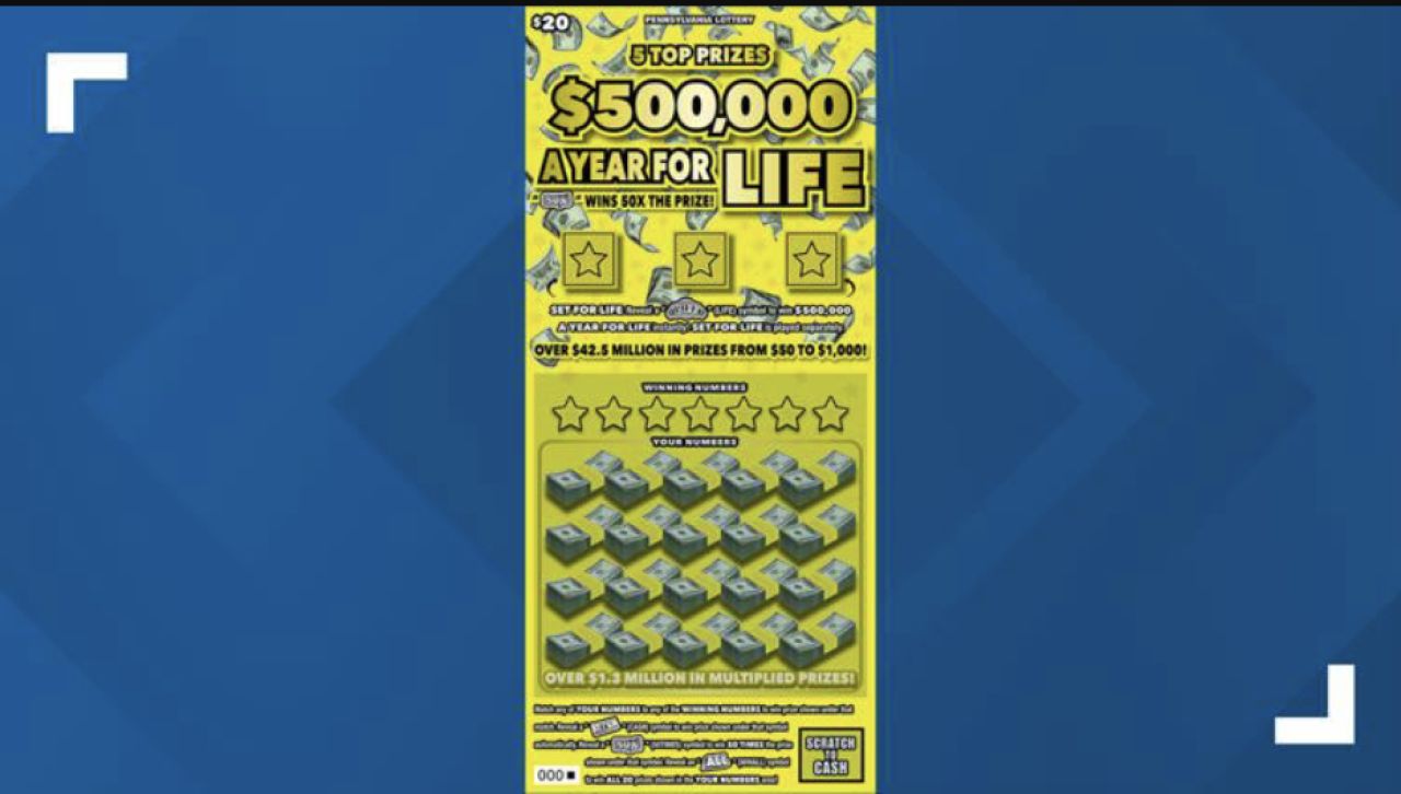 Luzerne County Player Hits $500,000 a Year for Life Scratch-Off Jackpot