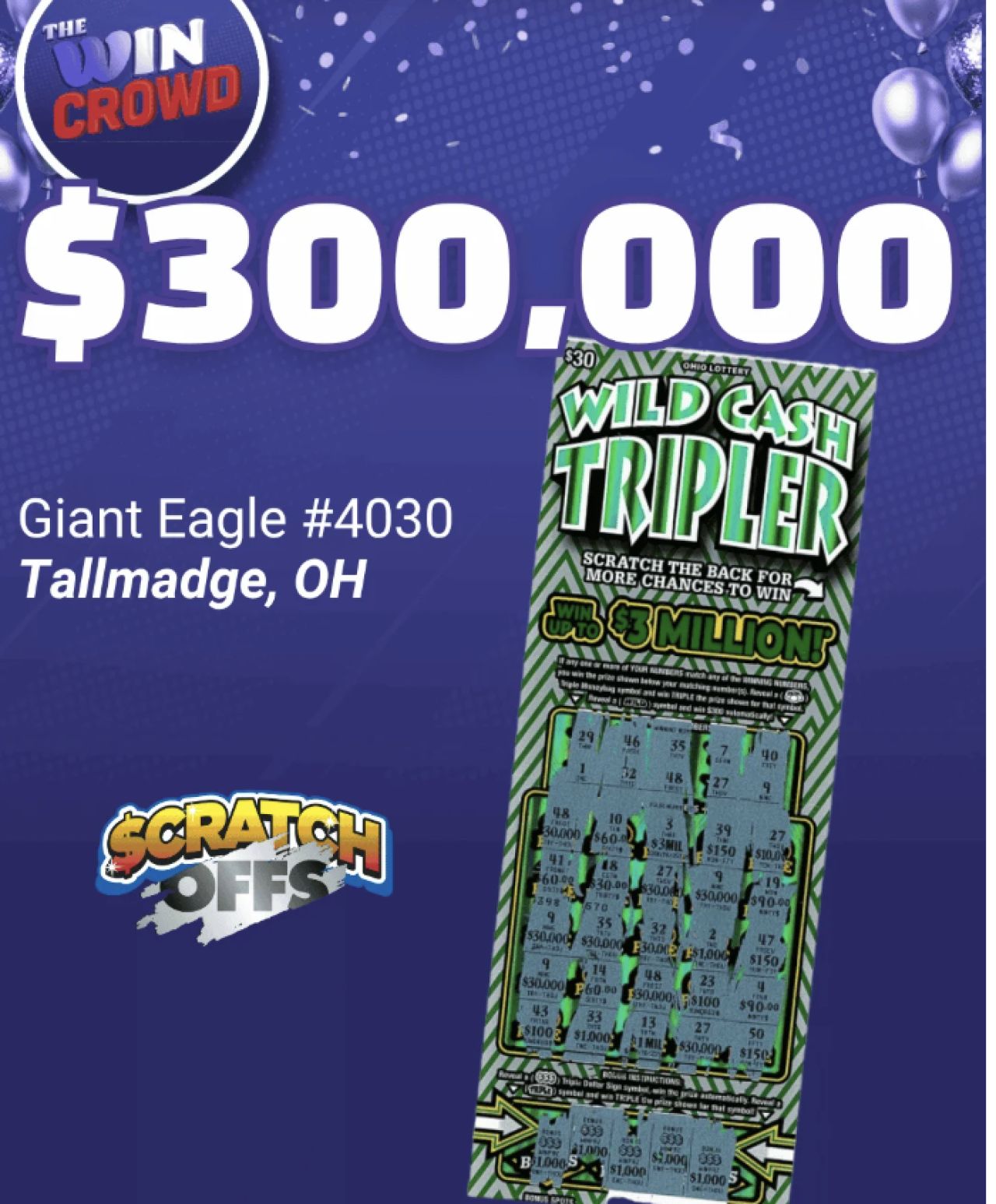 Double Luck! Akron Man Wins Twice in One Day, Scores $300K Jackpot