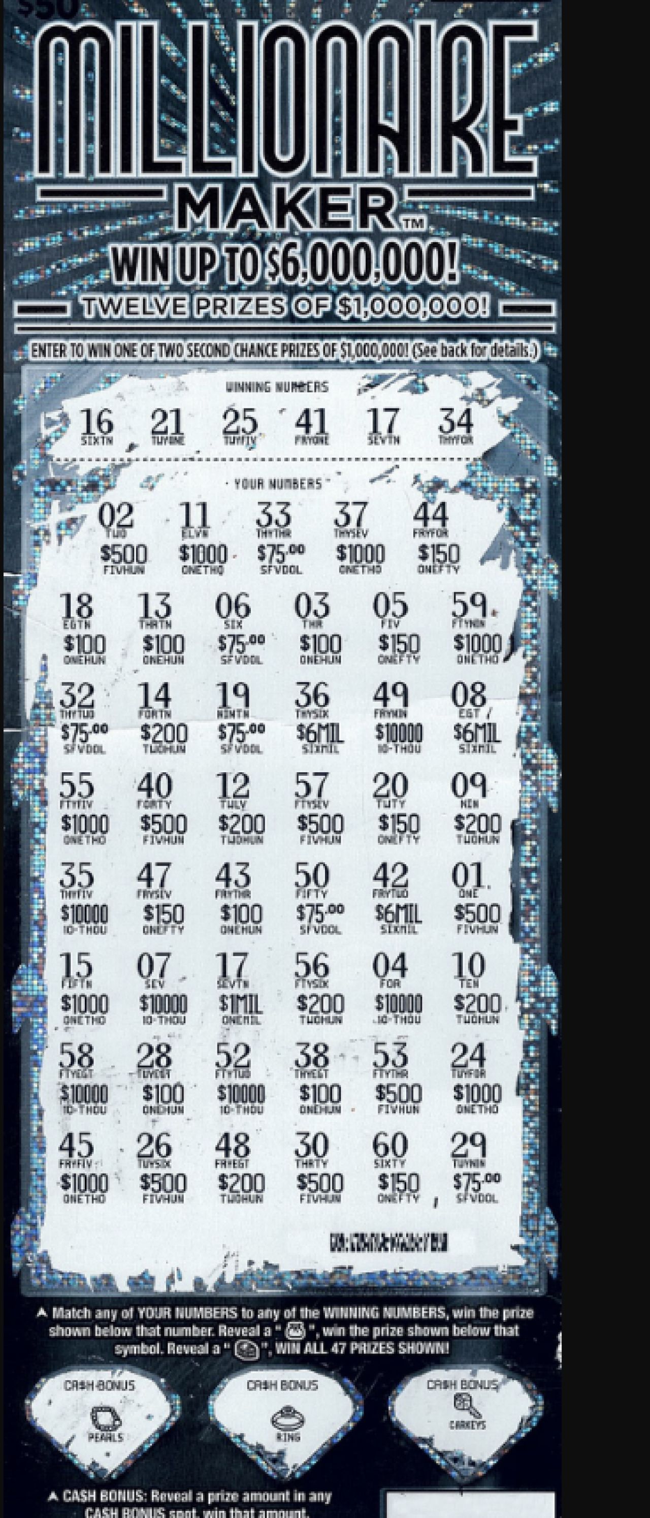 Ingham County Man Wins $1 Million Playing Michigan Lottery&rsquo;s Millionaire Maker